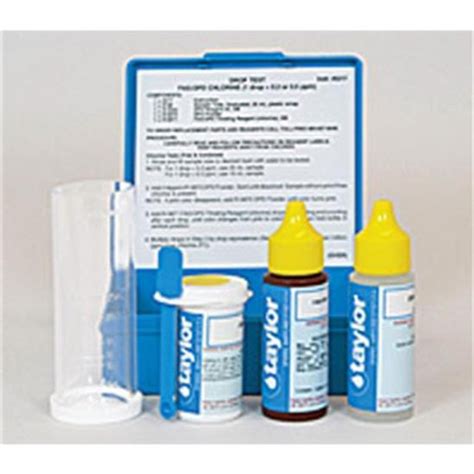 taylor chlorine drop testing kit